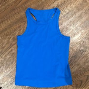 Align Waist length razorback tank top poolside
